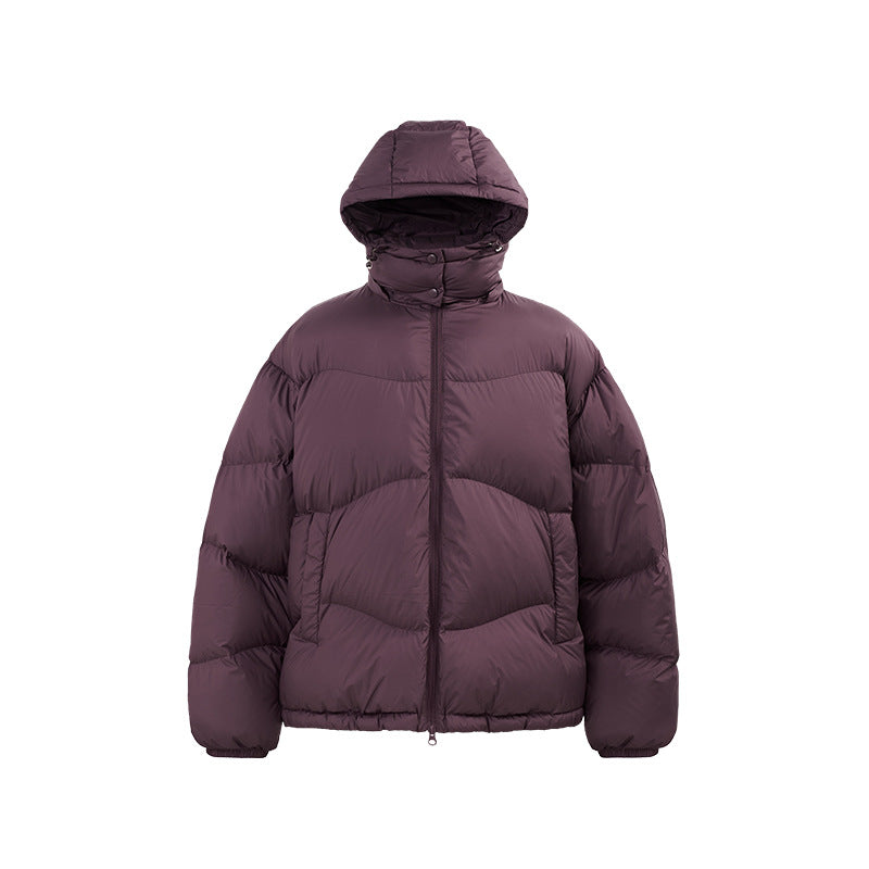 2024042423 Solid color hooded coat