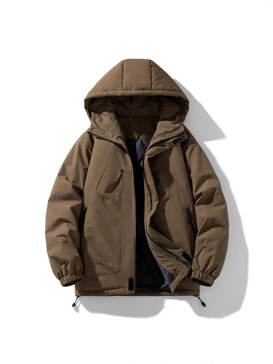 2024062501 Hooded zipper down jacket