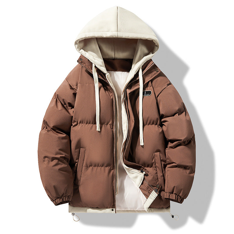 2024042402 Casual hooded padded jacket