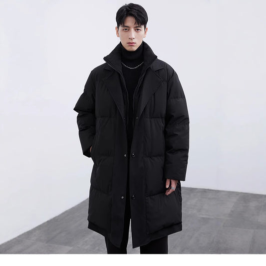 2024050788 Stand collar long down jacket