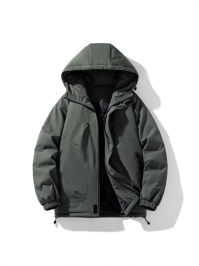 2024062501 Hooded zipper down jacket