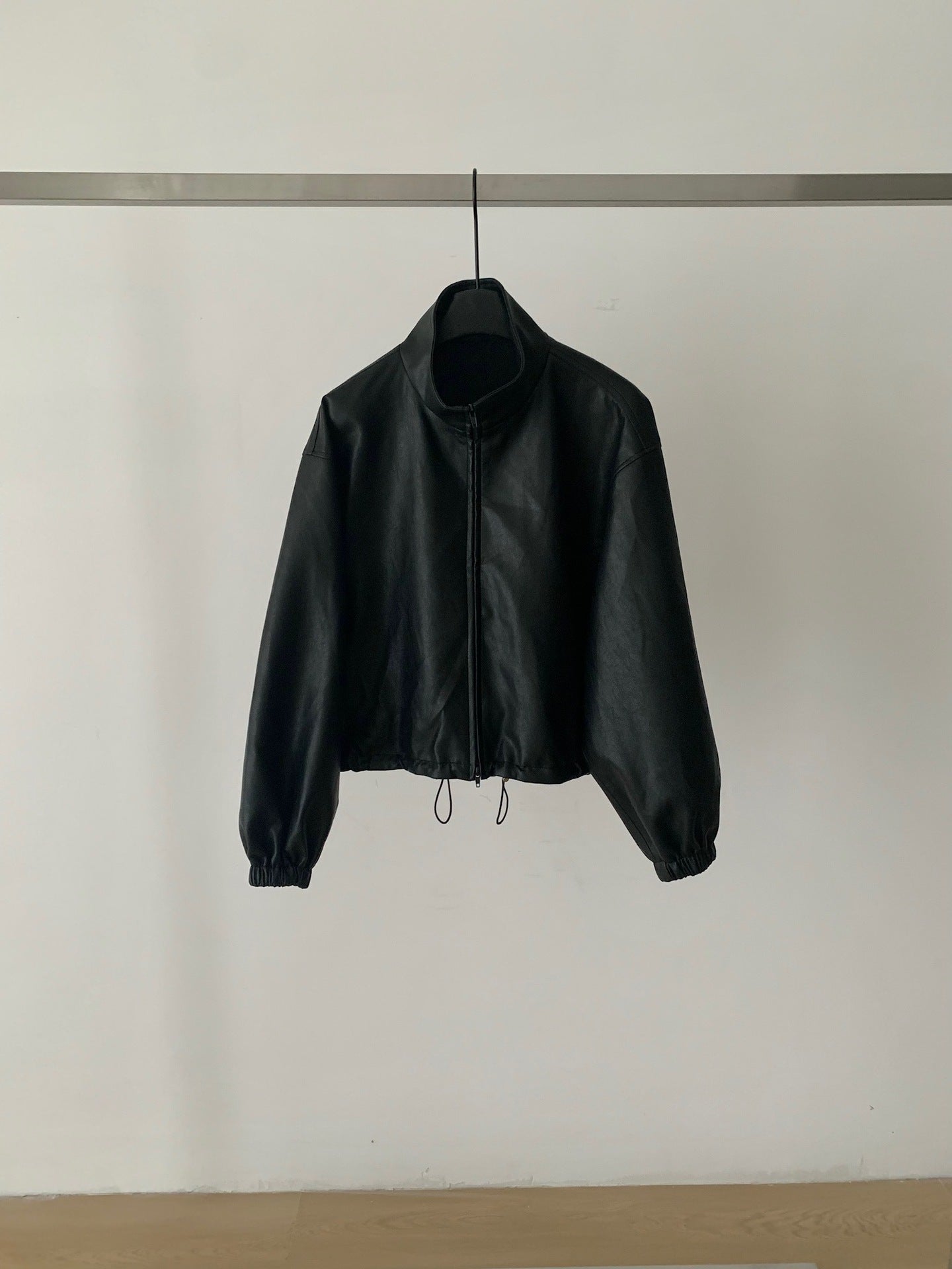 2024041911 Leather jacket jacket short