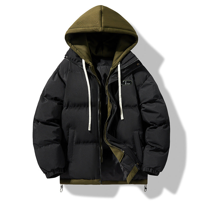 2024042402 Casual hooded padded jacket