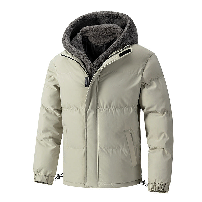 2024081901 Winter lamb fleece hooded coat