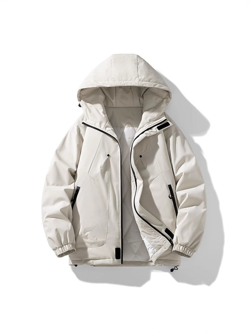 2024062501 Hooded zipper down jacket